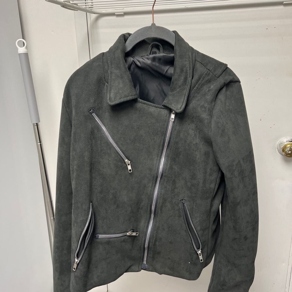 Women’s Suede Moto Jacket